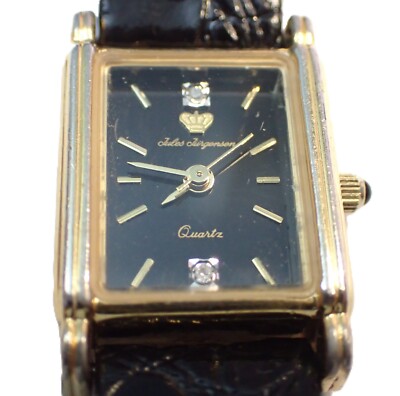 JULES JURGENSEN 6744 Quartz Square Gold Tank Women display picture 3