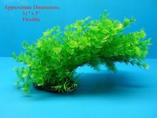PLASTIC PLANT FLEXIBLE AQUARIUM 1020G 5" H x 11" w/ HEAVY BASE FRESH / SALTWATER