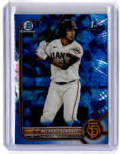 2022 Bowman Chrome Sapphire #BCP-60 Ricardo Genoves Chrome Prospects Excellent