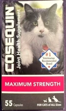 Cosequin Joint Health Supplement for Cats -- 55 Capsules