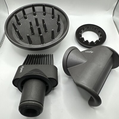 4 Dyson Supersonic Hair Dryer Attachments - Diffuser, Fly Away, Comb. Gentle-Air