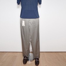 Versus Versace Pants Trousers Gray Satin Cotton Blend Mens Size 36