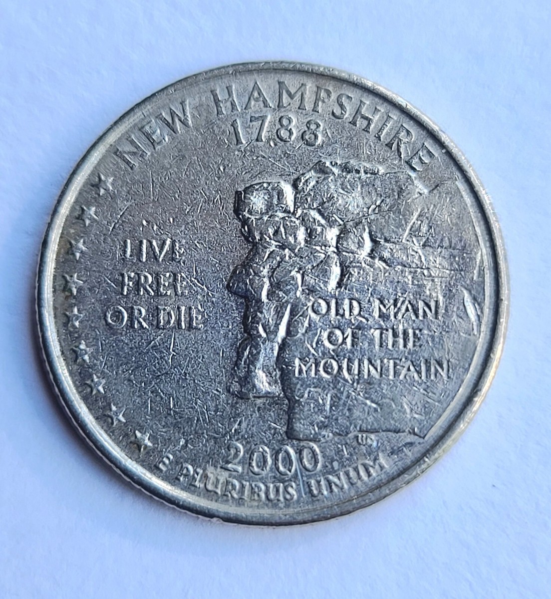 2000 New Hampshire State Quarter- No Mint Mark Error | eBay