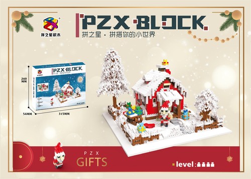 2900Pcs Christmas Building Blocks Set Educational Toys Santa House Xmas Gift New - Picture 3 of 12