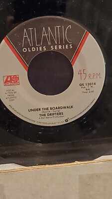 DRIFTERS  7'' 45 RPM ''Under the Boardwalk'' & ''Ruby Baby'' NM- condition