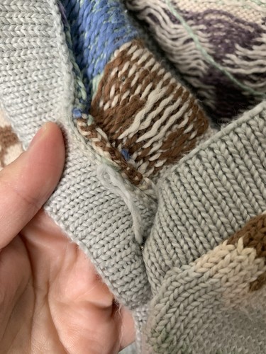 Cárdigan suéter vintage 1987 Blueberry Woolens Creatures of the Forest talla M - Imagen 8 de 9