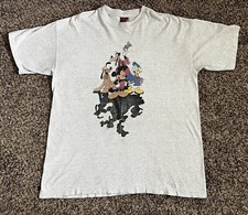 Vintage 90s Mickey Mouse Unlimited Goofy Donald Duck Disney Graphic XL 24  x 30  