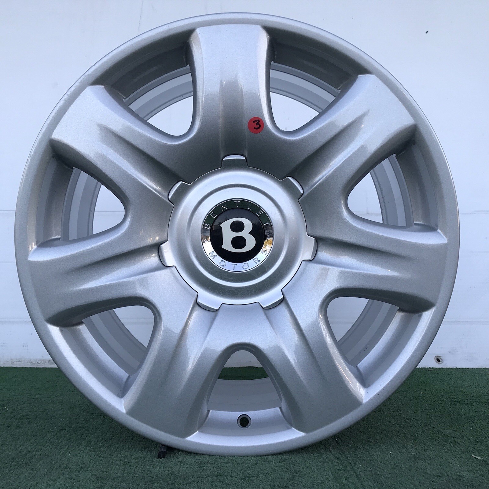 BENTLEY CONTINENTAL GT 19" SILVER GENUINE FACTORY ORIGINAL OEM WHEELS RIMS SET