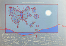 FRANCESCO CASORATI Pavarolo (Torino, 1934-2013) Bella OPERA LITOGRAFIA Manifesto