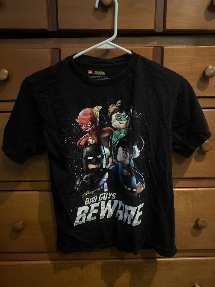Lego Dc Comics Super Heros Shirt Black Youth Large 10/12 - Image 2 of 4