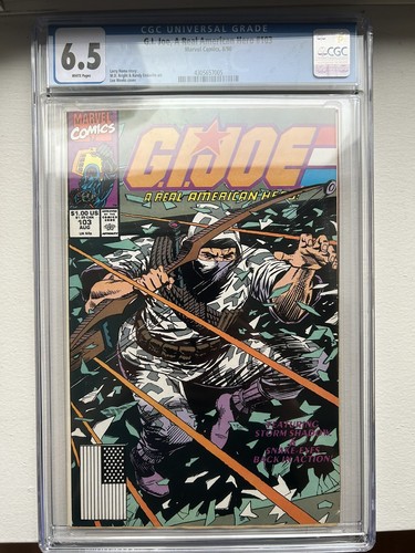 G.I. Joe, A Real American Hero #103, Marvel Comics 6.5 CGC Vintage