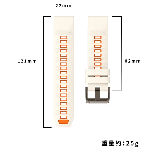 Quick Fit Strap For Garmin Fenix 8 E 7 7X 6 6S 6X 5X 5Plus 3 Silicone Watch Band - Picture 3 of 71