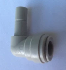 Push In To Connect Fitting Stem 3/8" to Tube 3/8 OD 90 Deg Water Air Gas Fuel-XH