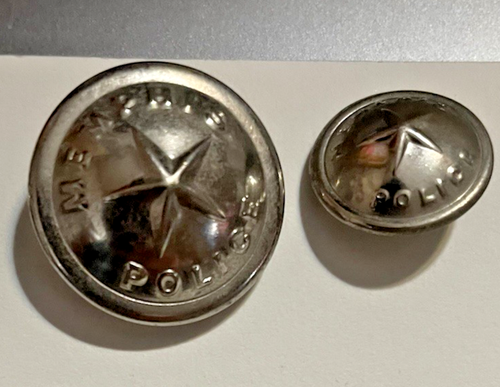 Memphis Police Silver Toned Uniform Buttons Waterbury Button Co - 4 - Imagen 3 de 11