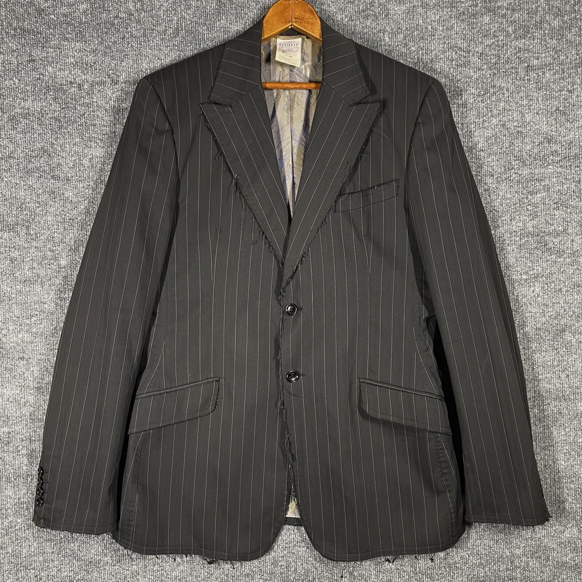 Dolce Gabbana Blazer Jacket Mens Size 40 Frayed Distressed