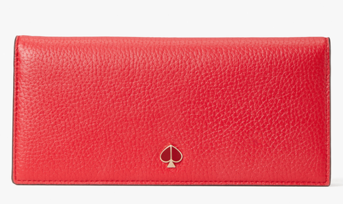 Kate Spade Polly Bifold Continental Red Wallet L69355 - Picture 1 of 3