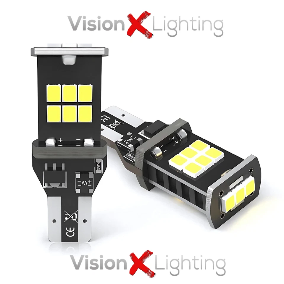 Nissan Qashqai J11 2013-2021 Pair Bulbs Reverse LED White 6000K Bright Canbus - Image 2 of 4