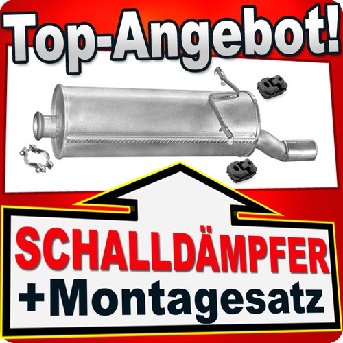Silencieux Arrière Pour Citroën Xsara Picasso 1.6/2.0 HDI (1999-2011) - Échappement Acier Aluminié, Kit Inclus