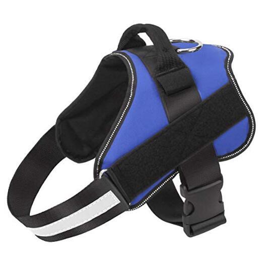Dog Harness, No-Pull Reflective Dog Vest, Breathable Small (Pack of 1) Blue