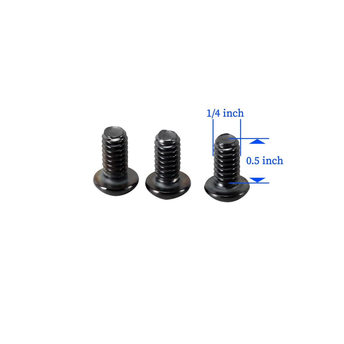 3PCS Black Side Covers Hardware Screws for Harley 18-24 Softail