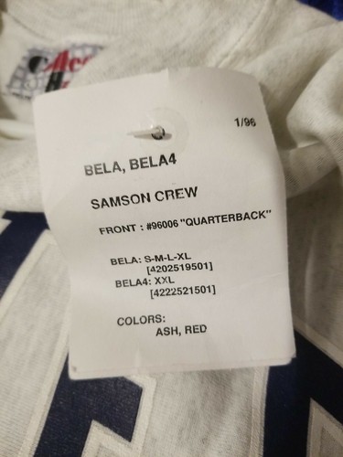Beyer Patriots Football Sweatshirt Mens Large New With Tags Vintage 1996 - Picture 6 of 8