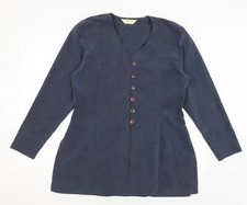 Prima Collection Womens Blue Overcoat Coat Size 16