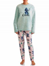 Lilo and Stitch Womens Pajama Set Disney Plus Size 2X 3X Sherpa Shirt  Pants