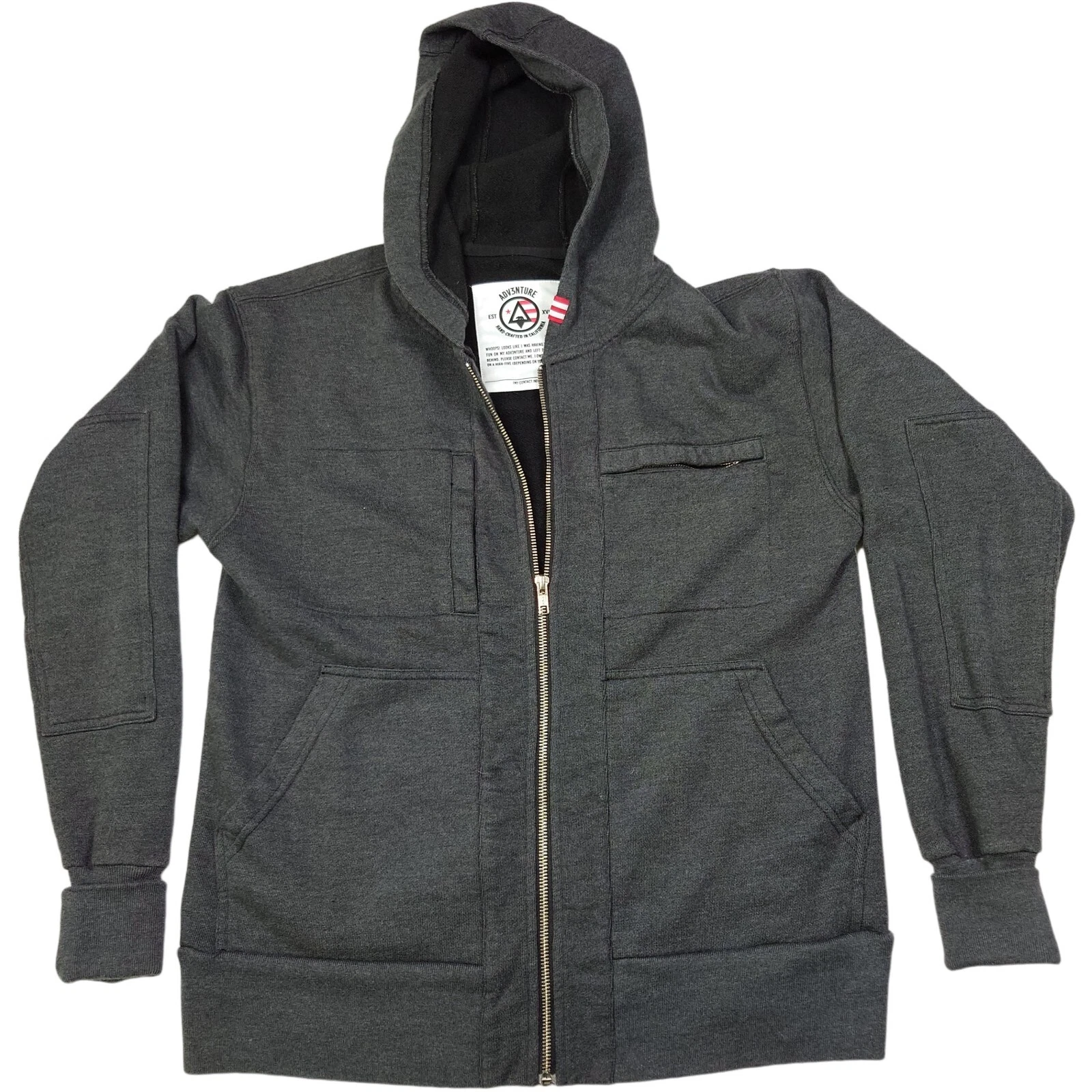 Adv3nture Jacket Unisex XS Gray Hoodie Fleece Lined Full Zip Kickstarter
Opens in a new window or ta