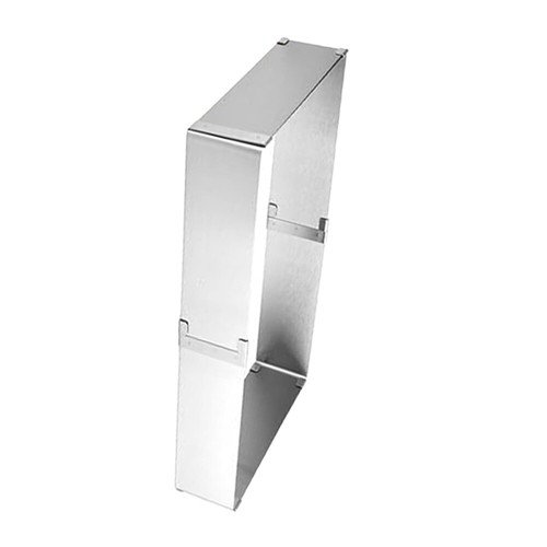 DE- Edelstahl Verstellbar Backrahmen eckig Torten Kuchen Ring stufenlos Backform - Bild 5 von 12