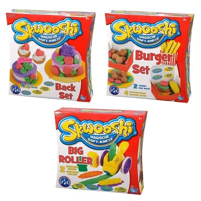 Beluga Skwooshi Kinder Soft-Knete Set Roller Burger Back Knetset Knetmasse Knete
