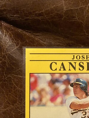 1991 Fleer Baseball Card Jose Canseco ERROR Card missing . in U.S.A. Rare  | eBay