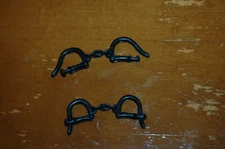 MARX Johnny West SAM COBRA ACCESSORIES HANDCUFFS x2