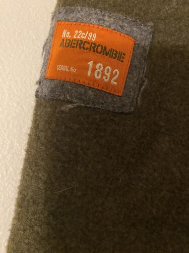 Abercrombie Pullover 3/4 Zip Hooded Sweater Men’s M Wool Blend Heavy Soft - Picture 3 of 7