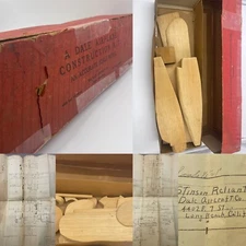 A Dale Airplane Construction Kit, An Accurate Scale Model, Made In USA