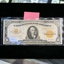 1922 $10 GOLD CERTIFICATE