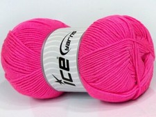 4-Skein Lot Baby Dream Yarn Antipilling Light 4x100g/264m Candy Pink