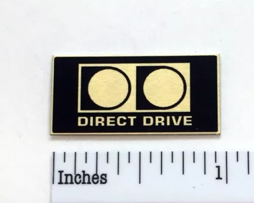 Technics Direct Drive Turntable Gold Badge For Dust Cover Custom Made Metal