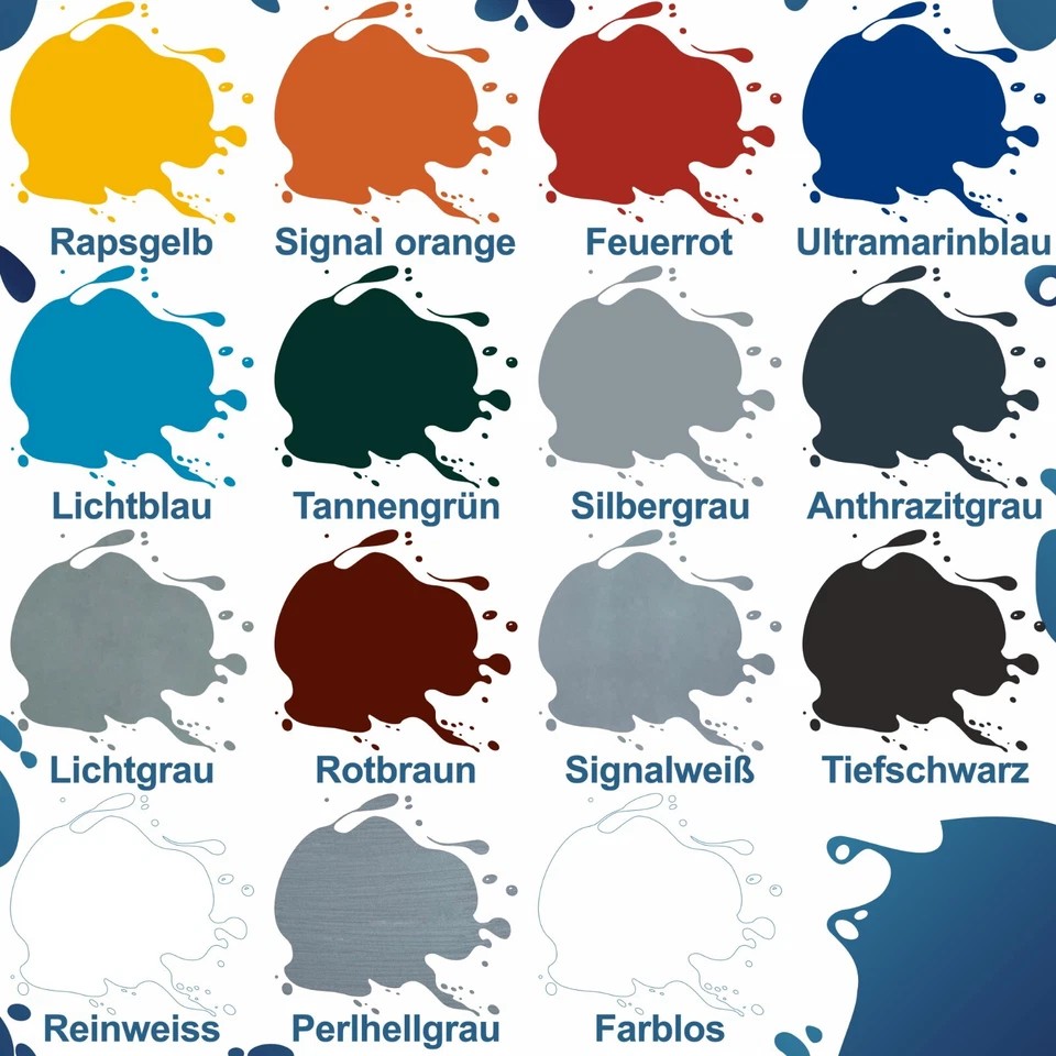 Metallschutzlack 3 in 1 Rostschutzfarbe Metalllack Metallschutzfarbe Farbwahl - Bild 2 von 4