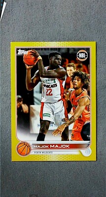 2022-23 Topps NBL Gold #62 Majok Majok Perth Wildcats #d 19/50