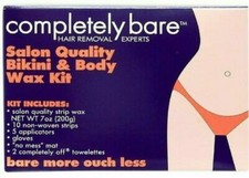 COMPLETE KIT -- Completely Bare -- Salon Quality Bikini - Body Wax Kit 7 oz