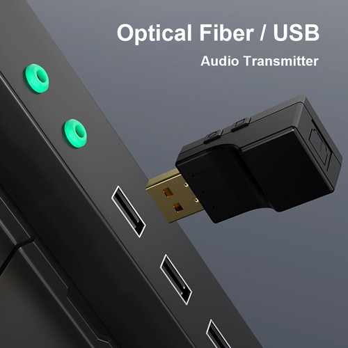 SW03 USB Bluetooth Audio Transmitter w/Optical Input Port for Nintendo Switch PC - Afbeelding 10 van 12