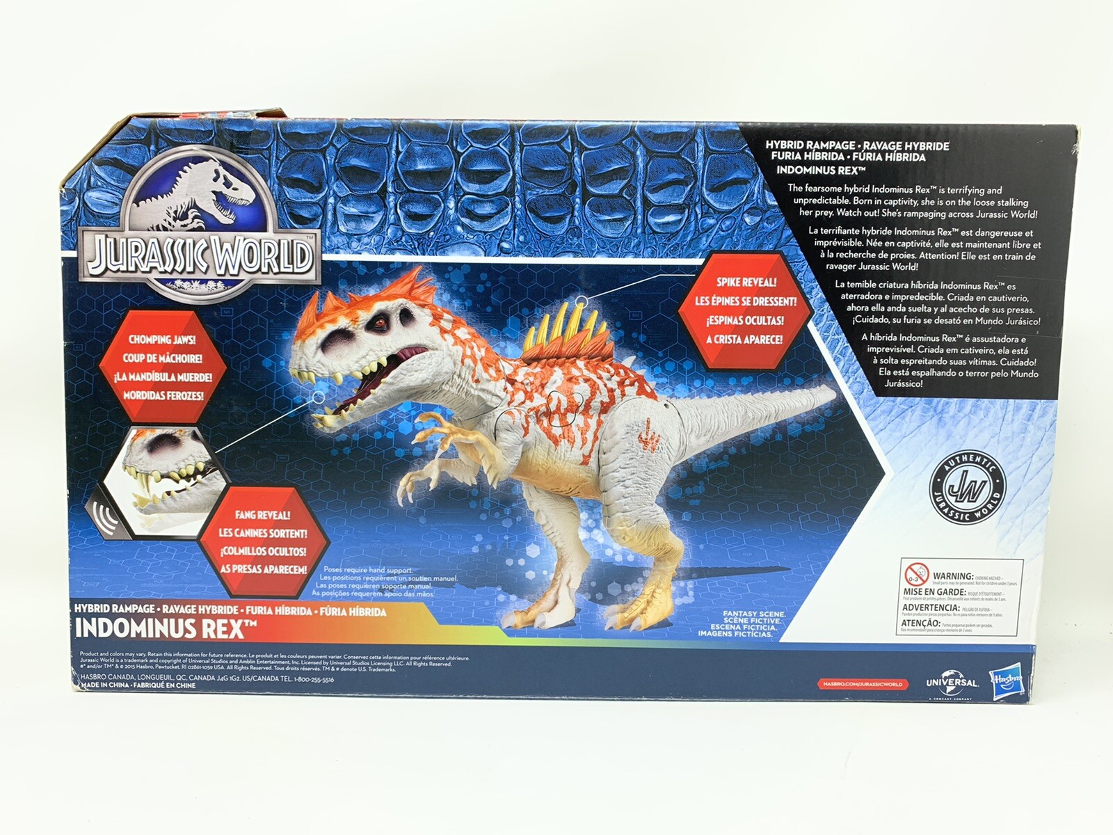 jurassic world hybrid rampage indominus rex
