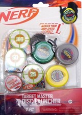 NERF Target Master Disc Launcher w 3 Discs, Launcher 3 Targets Hasbro