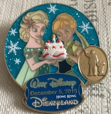 Przypinka Disney Anna + Elsa, Hongkong Disneyland, edycja limitowana