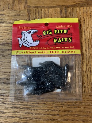 Big Bite Baits Crappie Tube Smoke Sparkle-Brand New-SHIPS N 24 HOURS