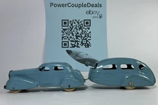 Wyandotte Land Cruiser Air Stream Camper Set Vintage Pressed Steel Antique HTF