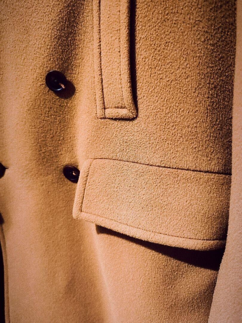 AURALEE 100% Wool BEAVER MELTON P-COAT A7AC01BM Camel Size L AURALEE 100% Wool BEAVER MELTON P-COAT A7AC01BM Camel Size L