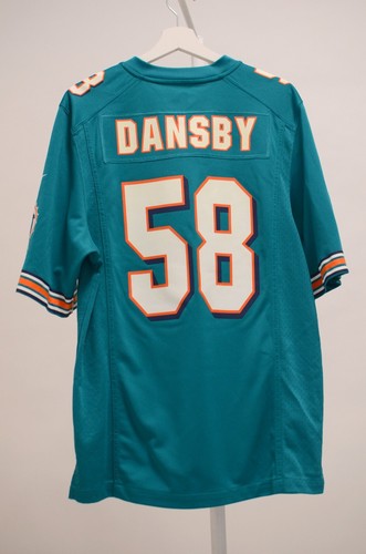 Nike Men's NFL Miami Dolphins Dansby #58 On Field Football Jersey Size S - Picture 3 of 10