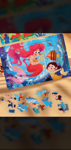 Cute Mermaid 30 pieces Puzzle toy jigsaw for Kids Ages 3-8 Educational learning - Video 1 of 1