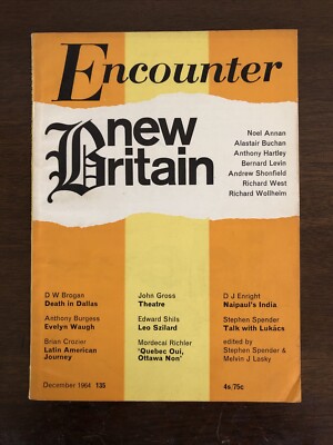 Encounter Literary Magazine Dec 1964-Alan Moore Edward Shils John Gross et al.